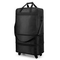 Expandable Foldable Suitcase Luggage Rolling Travel Bag Duffel Tote Bag for Men Women Lightweight Luggage