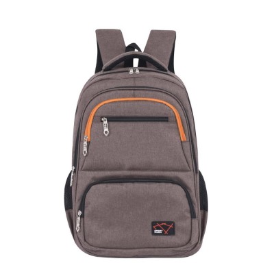 Fashionable waxed canvas travelling USB backpack