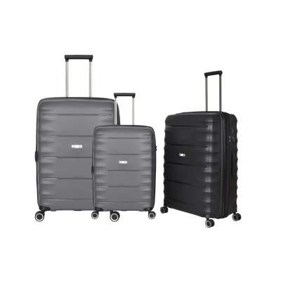 HIGH PERFORMANCE PP HARD LUGGAGE 100% PP MATERIAL WITH FOUR WHEEL