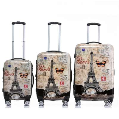 Hard Face PC Printing Trolley Luggage PC Luggage