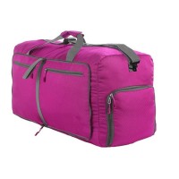 2019 Newest Large Travel Bag Purple Pink Foldable Duffle Bag With Shoe Compartment